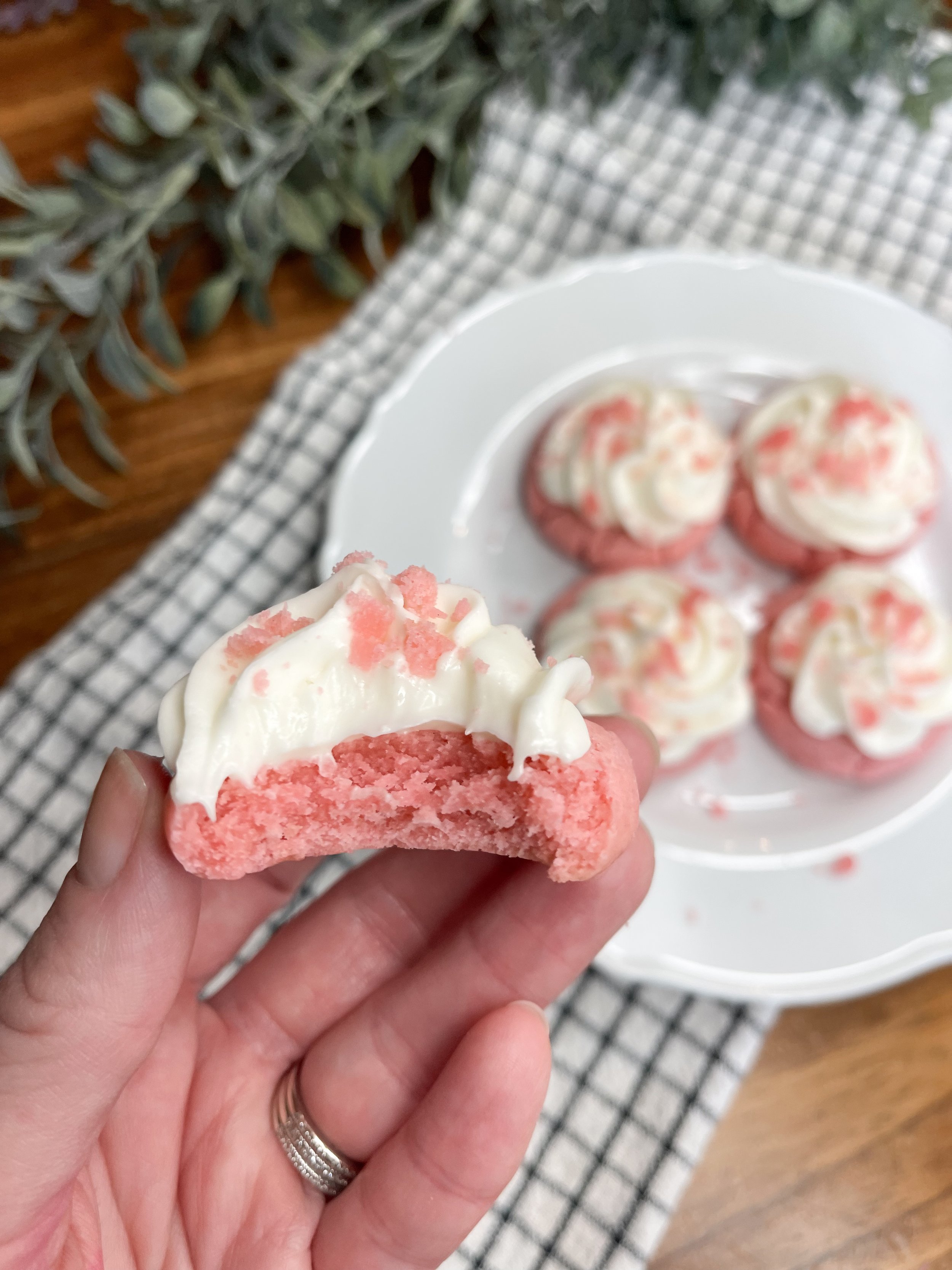 Pink Velvet Cookies