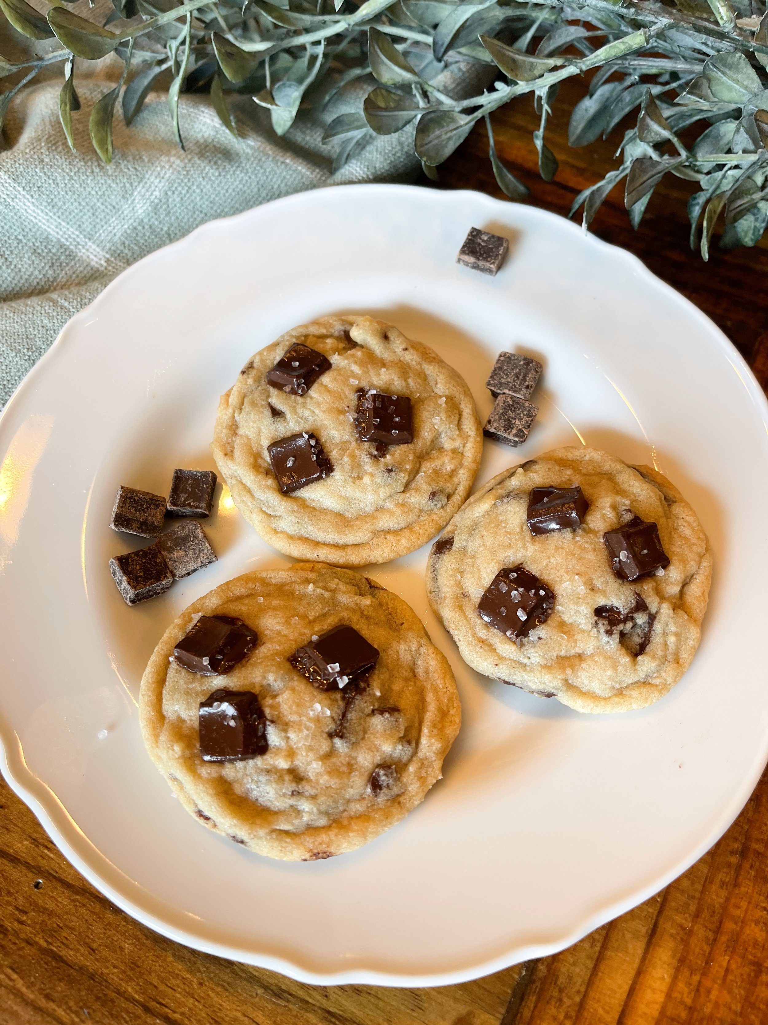 Dark Chocolate Sea Salt Cookies