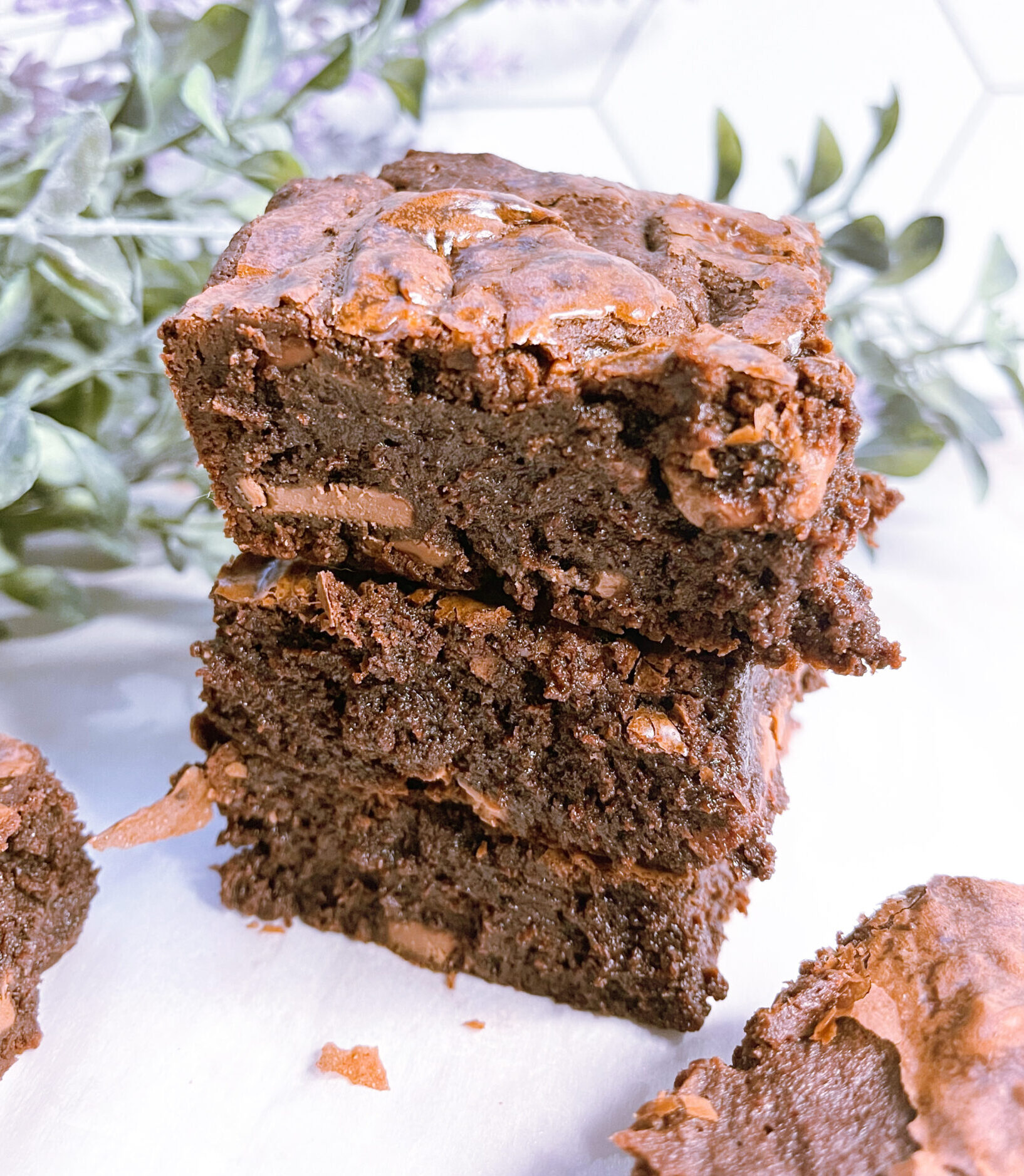 Fudgy Chocolate Chunk Brownies (Maegan’s Version) | The best brownies!