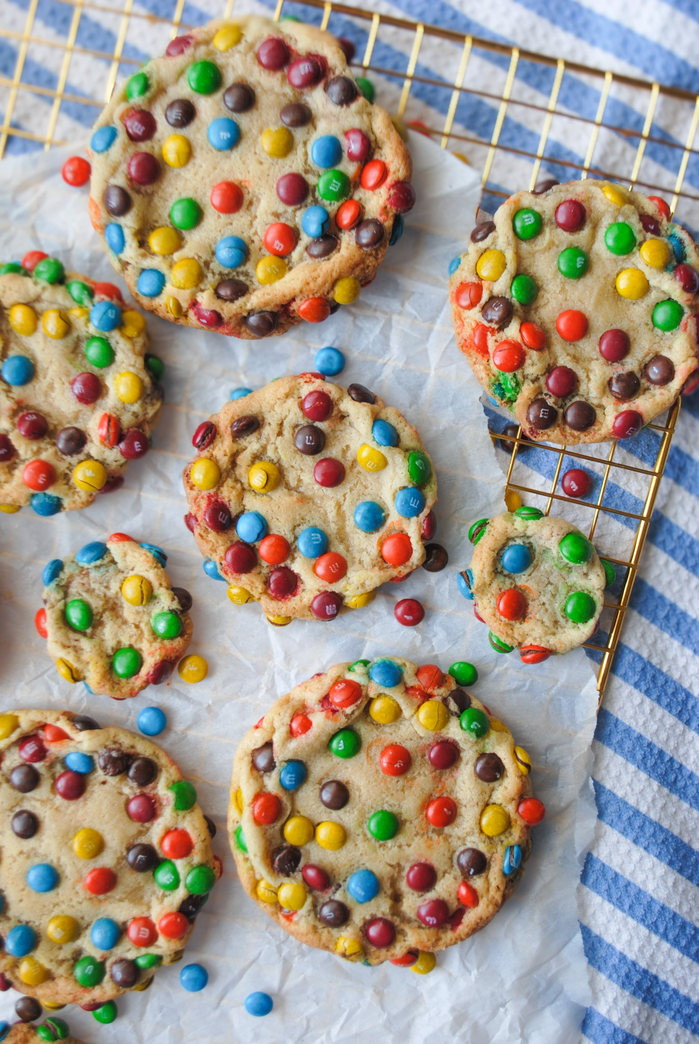 M&M Cookies – Great American Cookies Copycat!
