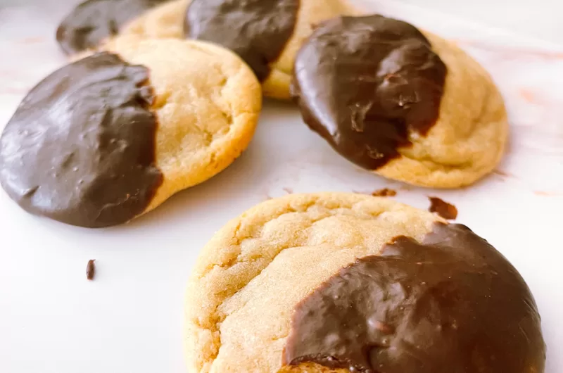 Chocolate Dipped Chipless Cookies