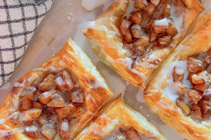 Cinnamon Apple Danishes - Simple from Puff Pastry