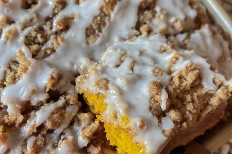 Pumpkin Coffee Cake with Streusel Topping