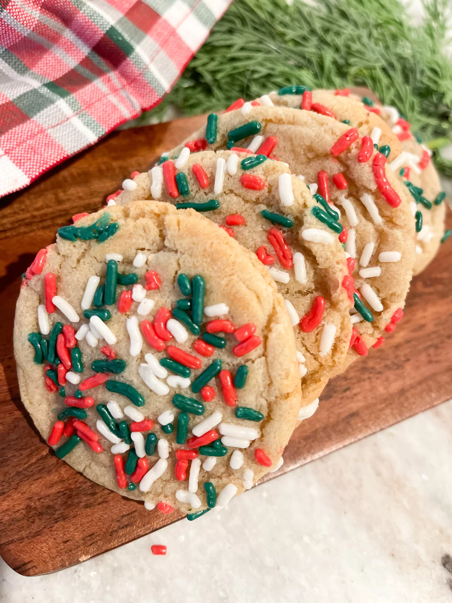 Christmas Sprinkle Cookies – Soft, Chewy, & Festive!