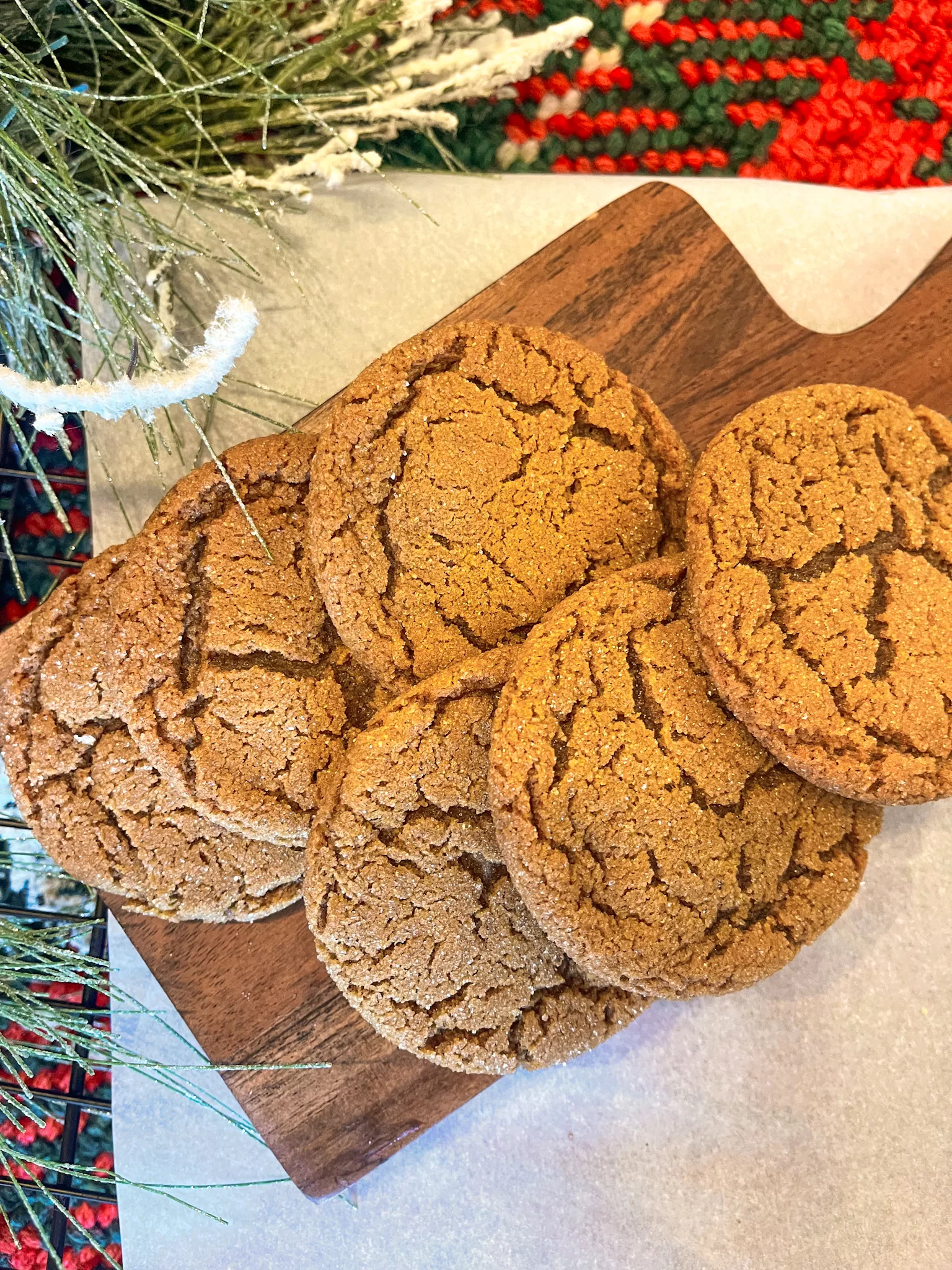 Soft & Chewy Brown Butter Ginger Molasses Cookies