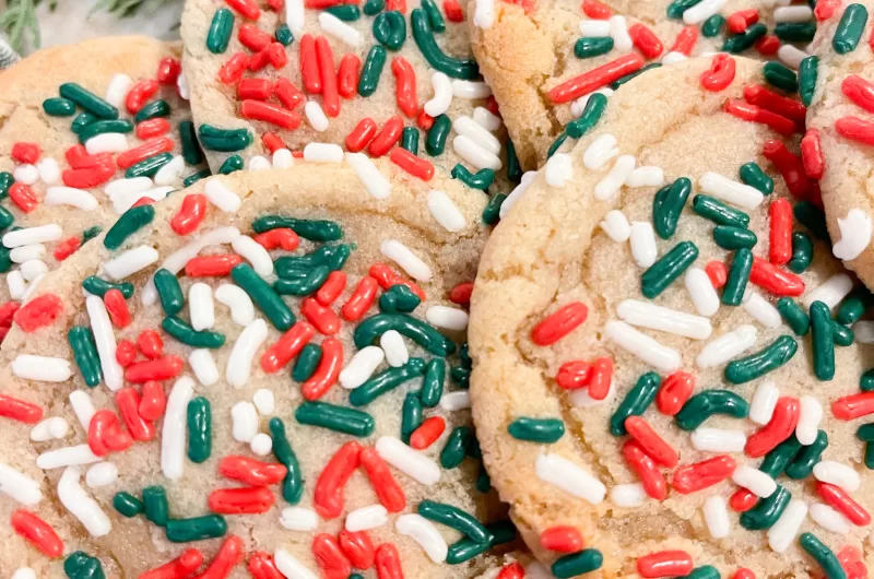 Christmas Sprinkle Cookies