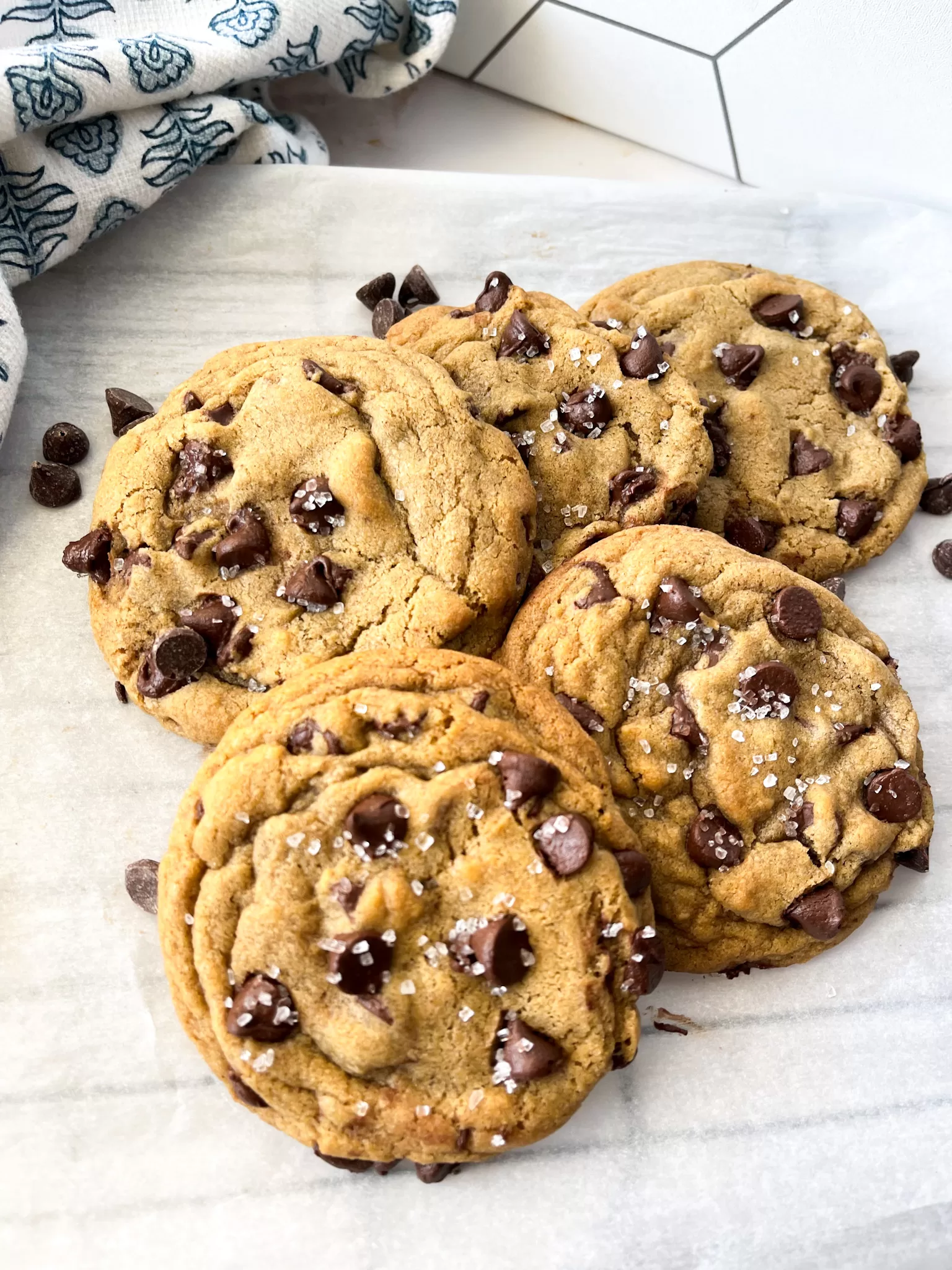 Bakery Style Chocolate Chip Cookies – with Brown Butter