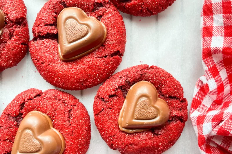 Red Velvet Blossoms - Easy with Cake Mix