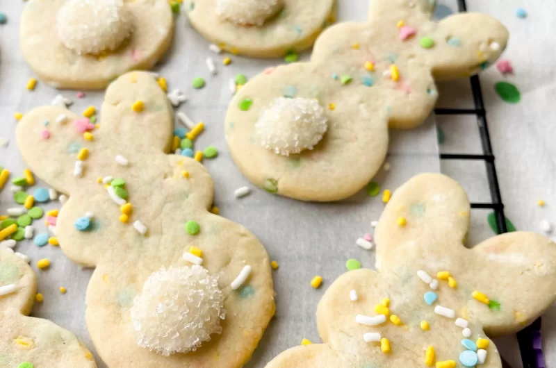 Sprinkle Sugar Cookies - Easter Bunnies