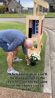 Don’t let him tell you he doesn’t love it! 

Thank you my trusty sidekick! Just know my little stand wouldn’t be near as cute or structurally sound without him 😉😘

Celebrating another sold out weekend! 🙌🏻🥹