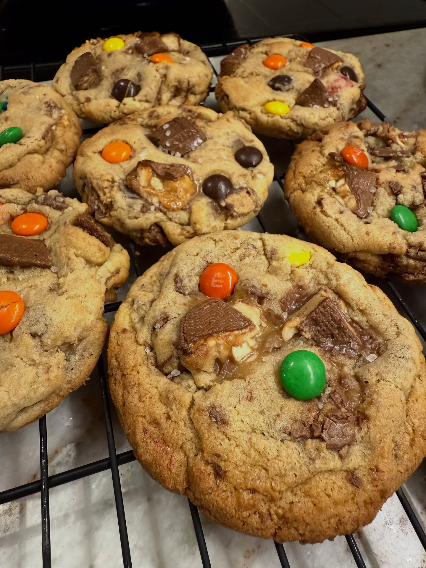 I definitely recommend chopping up your kids’ Halloween candy and making cookies with it!

These have Snickers, Milky Way, M&Ms, Reese’s, Reese’s Pieces, Kit Kats, and a few 100 Grand! 

Use this recipe but sub the chocolate bars and chips out for 2 cups of chopping candy.

Thank me later!! 😉😋🙌🏻

https://maegankaybakes.com/the-best-chocolate-chunk-cookies-with-sea-salt/