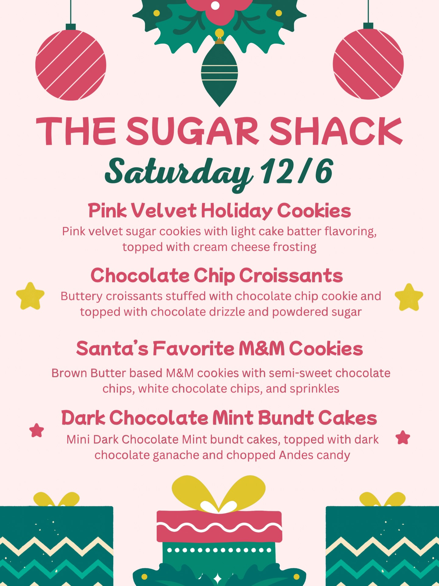 Did I lose a significant chunk of my thumb to a mandolin last night? Yes.

Had I already prepped a bunch of goodies for the Sugar Shack tomorrow so I’m committed now? Also yes.

I’m about to have my little kitchen elves bake up and package so many delicious things! We’ll have the stand out and packed with your favorite treats tomorrow at 8am- don’t leave me hanging! 😘