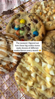 The secret is a great base dough!
And I’ve already done all the work for you 🫶🏻🙌🏻
If you’re seeing this on Instagram- comment “cookie” to have my chocolate chunk PDF sent to you FREE! It uses my reliable base dough that I’ve used to make 10 other variations!
For my Facebook friends- click the link below!
And be sure to check out my digital cookie book- The Basic Batch, where I’ve created and provided 10 great cookie varieties using the same base ingredients!
Once you get the hang of it, the sky is the limit! Work smarter not harder :)
The Basic Batch includes the following varieties:
- Sprinkle cookies with white chocolate chips
- Double chocolate chunk cookies
- Chocolate chip cookies with Reese’s pieces
- M&M cookies with mini chocolate chips
- Cookies & Cream cookies with Oreos
… and more!
https://stan.store/MaeganKayBakes