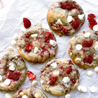One of my first recipes - and it is still delicious!
Raspberry Cheesecake Pudding Cookies!
Soft, chewy, & packed with fresh raspberries.#raspberries #berries #recipeoftheday #homemade #berry #homemadefood
https://maegankaybakes.com/raspberry-cheesecake-pudding-cookies/